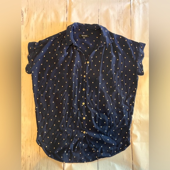 Madewell Central Shirt in Polka Dot - Picture 4 of 6